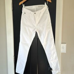 White anthropologie stretch skinnies